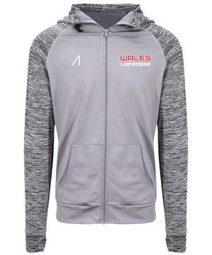 Wales Lacrosse Dragons Zip Up Tech Hoodie