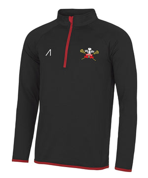 Wales Lacrosse Euro's 1/4 Zip Performance Top