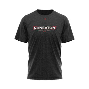 Nuneaton Lacrosse Club Black T-Shirt with Club Text Logo