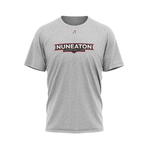 Nuneaton Lacrosse Club Grey T-Shirt with Club Text Logo